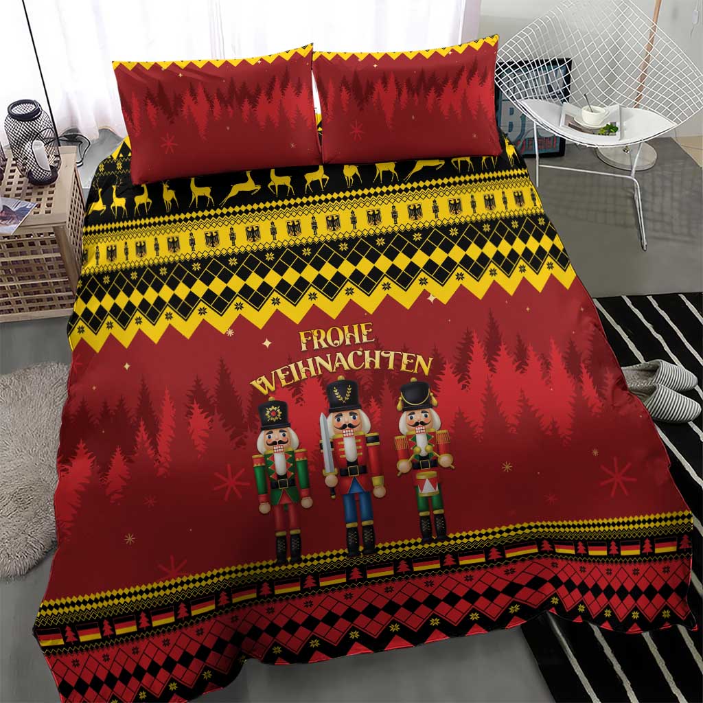 Germany Nussknacker Christmas Bedding Set Crack Deez Nuts - Wonder Print Shop