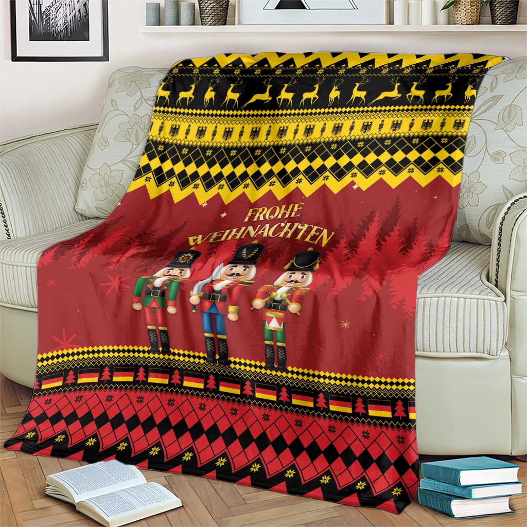 Germany Nussknacker Christmas Blanket Crack Deez Nuts - Wonder Print Shop