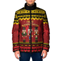 Germany Nussknacker Christmas Padded Jacket Crack Deez Nuts - Wonder Print Shop