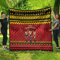 Germany Nussknacker Christmas Quilt Crack Deez Nuts - Wonder Print Shop