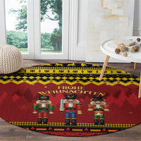 Germany Nussknacker Christmas Round Carpet Crack Deez Nuts - Wonder Print Shop