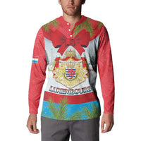 Personalised Luxembourg Christmas Button Sweatshirt Schei Chreschtdeeg 2025 - Wonder Print Shop