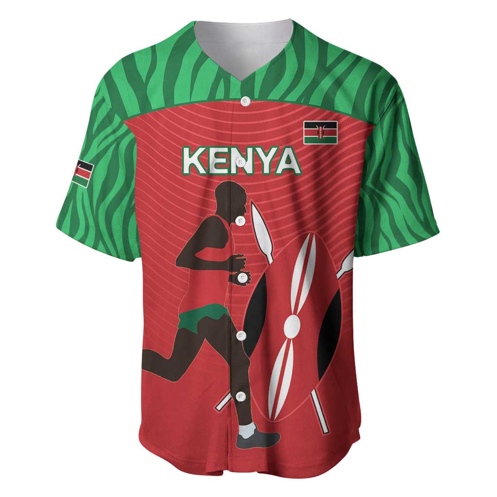 Custom Athletics Kenya Baseball Jersey Kenyan Runner - Wonder Print Shop