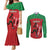 Custom Athletics Kenya Couples Matching Mermaid Dress and Long Sleeve Button Shirt Kenyan Runner