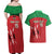 Custom Athletics Kenya Couples Matching Off Shoulder Maxi Dress and Hawaiian Shirt Kenyan Runner - Wonder Print Shop