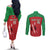 Custom Athletics Kenya Couples Matching Off The Shoulder Long Sleeve Dress and Long Sleeve Button Shirt Kenyan Runner