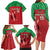 Custom Athletics Kenya Family Matching Long Sleeve Bodycon Dress and Hawaiian Shirt Kenyan Runner - Wonder Print Shop