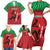 Custom Athletics Kenya Family Matching Short Sleeve Bodycon Dress and Hawaiian Shirt Kenyan Runner - Wonder Print Shop