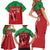 Custom Athletics Kenya Family Matching Short Sleeve Bodycon Dress and Hawaiian Shirt Kenyan Runner - Wonder Print Shop