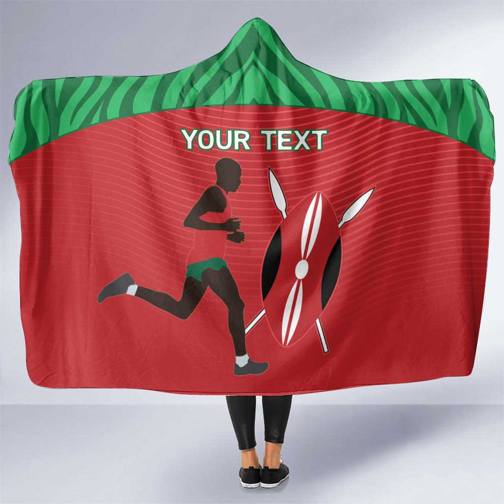 Custom Athletics Kenya Hooded Blanket Kenyan Runner