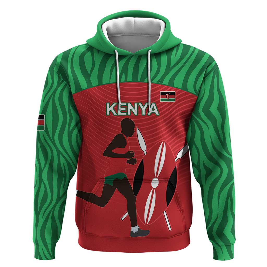 Custom Athletics Kenya Hoodie Kenyan Runner - Wonder Print Shop