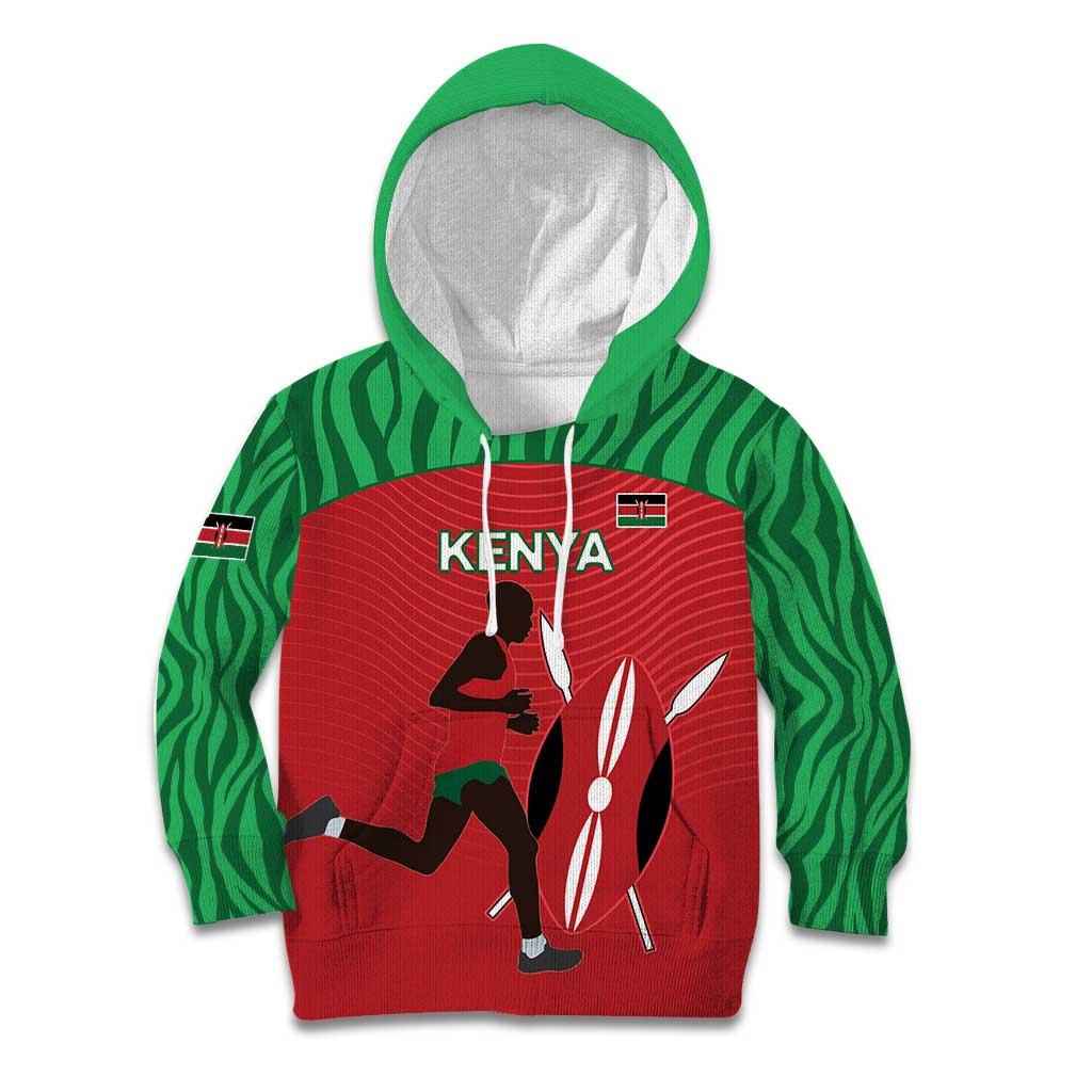 Custom Athletics Kenya Kid Hoodie Kenyan Runner - Wonder Print Shop