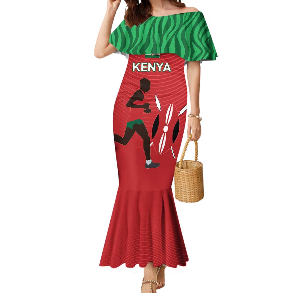 Custom Athletics Kenya Mermaid Dress Kenyan Runner - Wonder Print Shop