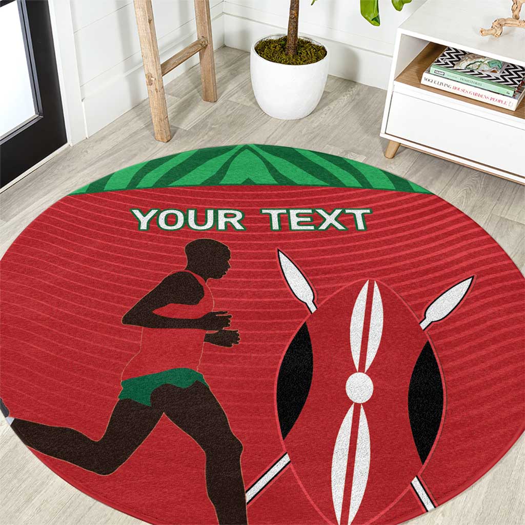 Custom Athletics Kenya Round Carpet Kenyan Runner