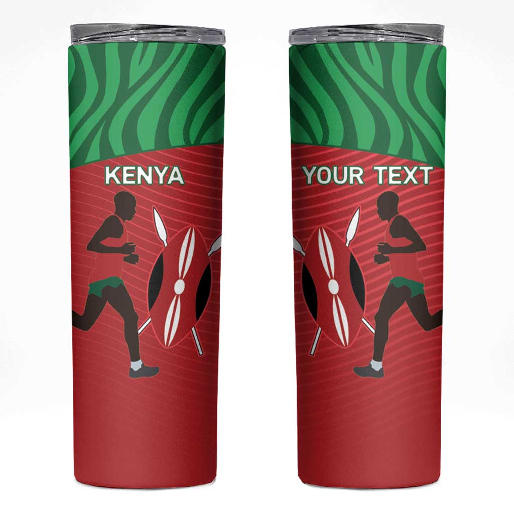 Custom Athletics Kenya Skinny Tumbler Kenyan Runner