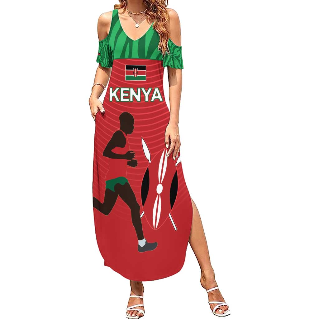 Custom Athletics Kenya Summer Maxi Dress Kenyan Runner - Wonder Print Shop