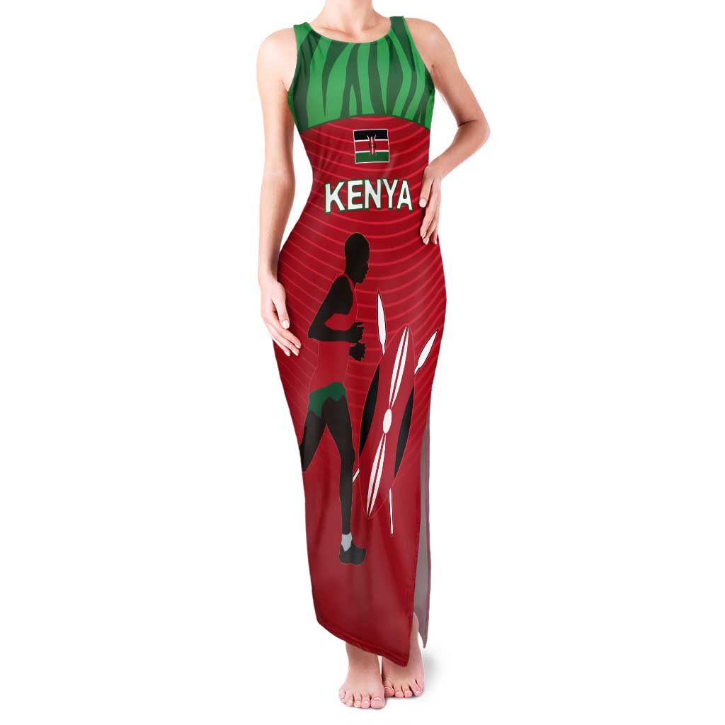 Custom Athletics Kenya Tank Maxi Dress Kenyan Runner - Wonder Print Shop