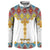 Ethiopian Epiphany Button Sweatshirt Cross Mix Tilet Pattern