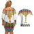 Ethiopian Epiphany Couples Matching Off Shoulder Short Dress and Hawaiian Shirt Cross Mix Tilet Pattern