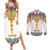 Ethiopian Epiphany Couples Matching Summer Maxi Dress and Long Sleeve Button Shirt Cross Mix Tilet Pattern