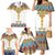 Ethiopian Epiphany Family Matching Mermaid Dress and Hawaiian Shirt Cross Mix Tilet Pattern