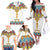 Ethiopian Epiphany Family Matching Off The Shoulder Long Sleeve Dress and Hawaiian Shirt Cross Mix Tilet Pattern