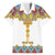 Ethiopian Epiphany Family Matching Off The Shoulder Long Sleeve Dress and Hawaiian Shirt Cross Mix Tilet Pattern