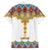 Ethiopian Epiphany Family Matching Off The Shoulder Long Sleeve Dress and Hawaiian Shirt Cross Mix Tilet Pattern