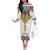 Ethiopian Epiphany Family Matching Off The Shoulder Long Sleeve Dress and Hawaiian Shirt Cross Mix Tilet Pattern