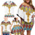 Ethiopian Epiphany Family Matching Off Shoulder Short Dress and Hawaiian Shirt Cross Mix Tilet Pattern