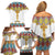 Ethiopian Epiphany Family Matching Off Shoulder Short Dress and Hawaiian Shirt Cross Mix Tilet Pattern