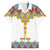 Ethiopian Epiphany Family Matching Off Shoulder Short Dress and Hawaiian Shirt Cross Mix Tilet Pattern