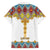 Ethiopian Epiphany Family Matching Short Sleeve Bodycon Dress and Hawaiian Shirt Cross Mix Tilet Pattern