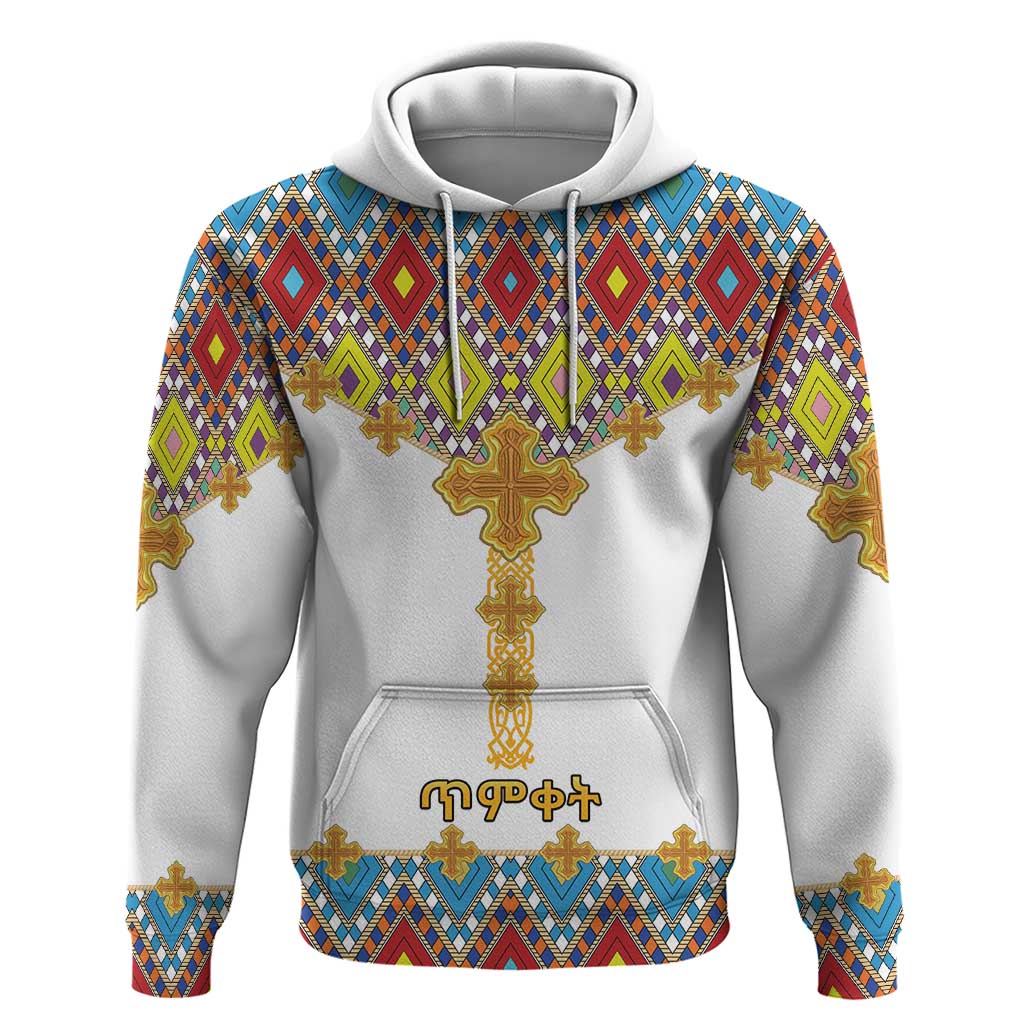 Ethiopian Epiphany Hoodie Cross Mix Tilet Pattern