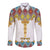 Ethiopian Epiphany Long Sleeve Button Shirt Cross Mix Tilet Pattern