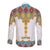 Ethiopian Epiphany Long Sleeve Button Shirt Cross Mix Tilet Pattern