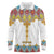 Ethiopian Epiphany Long Sleeve Polo Shirt Cross Mix Tilet Pattern