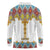 Ethiopian Epiphany Long Sleeve Polo Shirt Cross Mix Tilet Pattern