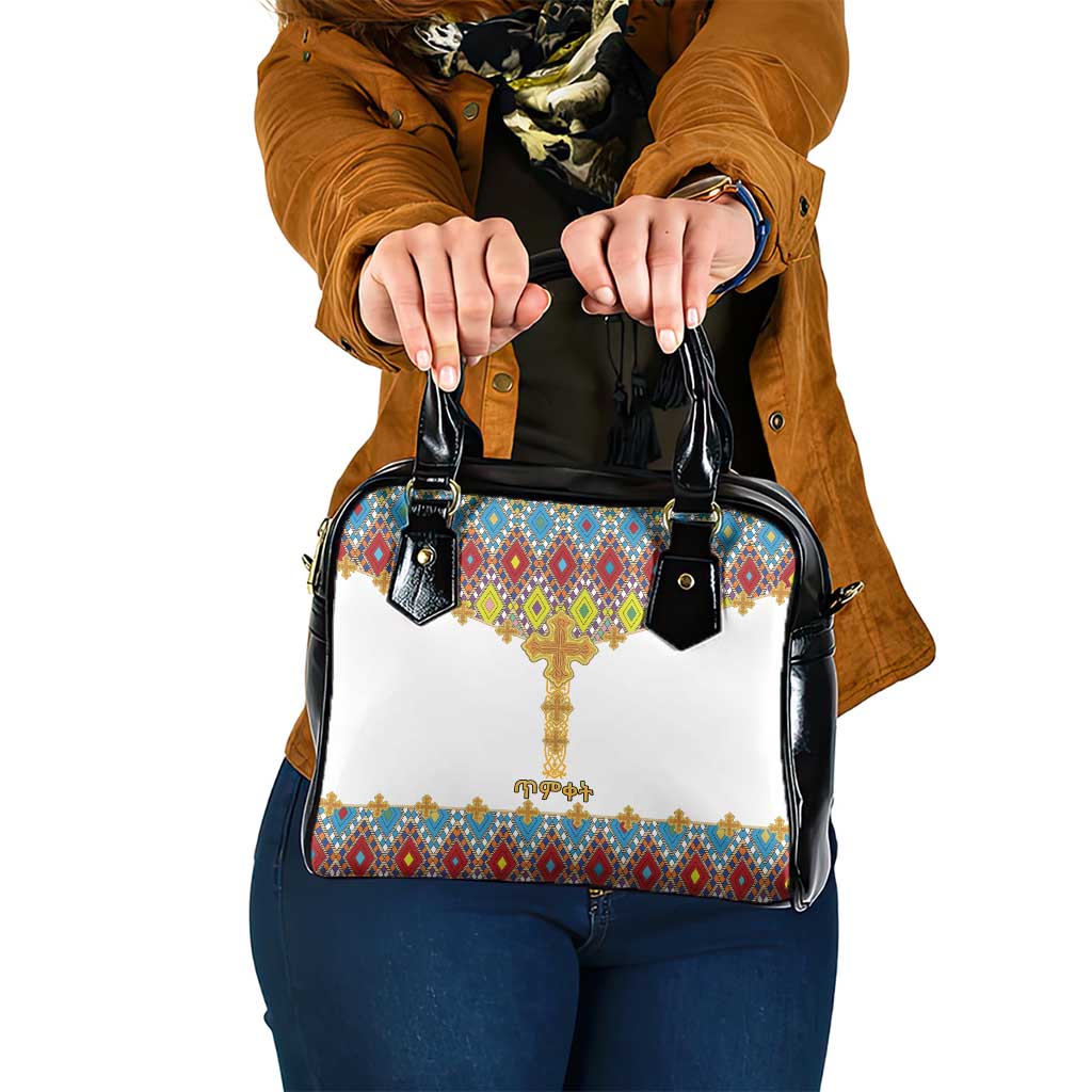 Ethiopian Epiphany Shoulder Handbag Cross Mix Tilet Pattern