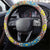 Ethiopian Epiphany Steering Wheel Cover Cross Mix Tilet Pattern