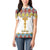 Ethiopian Epiphany Women Polo Shirt Cross Mix Tilet Pattern