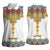 Ethiopian Epiphany Women Sleeveless Polo Shirt Cross Mix Tilet Pattern