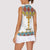 Ethiopian Epiphany Women Sleeveless Polo Shirt Cross Mix Tilet Pattern