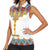 Ethiopian Epiphany Women Sleeveless Polo Shirt Cross Mix Tilet Pattern