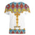 Ethiopian Epiphany Women V-Neck T-Shirt Cross Mix Tilet Pattern