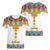 Ethiopian Epiphany Women V-Neck T-Shirt Cross Mix Tilet Pattern