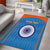 Custom India Cricket Area Rug Go Men in Blue - Wonder Print Shop