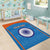 Custom India Cricket Area Rug Go Men in Blue - Wonder Print Shop