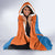 Custom India Cricket Hooded Blanket Go Men in Blue