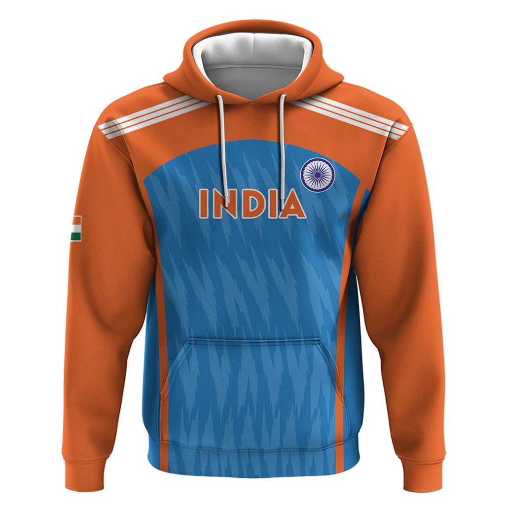 Custom India Cricket Hoodie Go Men in Blue - Wonder Print Shop